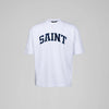 Saint Heavyweight Velvet Blue Patch White Tee
